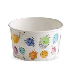 Fagyis papír tál 190 ml Matt Balloons