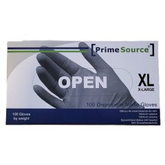   Prime Source Nitril gumikesztyű, fekete, púdermentes "XL"