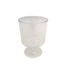 Műanyag boros talpas pohár 200 ml