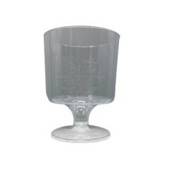 Műanyag boros talpas pohár 170 ml