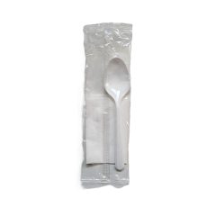   Csomagolt evőeszköz 1+1 újrahasználható Csm /kanál+szalvéta/