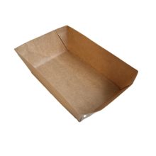 Csónak tálca barna eco kraft 400 ml