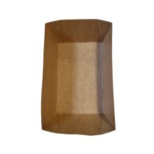 Csónak tálca barna eco kraft 400 ml