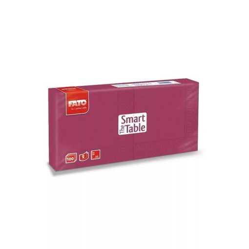 Fato Szalvéta 24x24cm bordó 2 rétegű