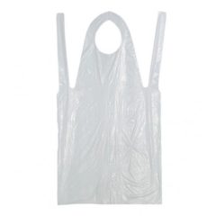 Fólia kötény, PE, fehér 80x125 cm 100 db/csomag