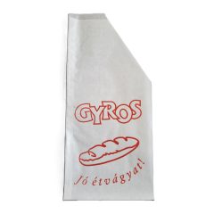 Gyros tasak fehér 12x220 egyszínű