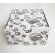 Hamburger kartondoboz fehér mintás 145x145x95 mm