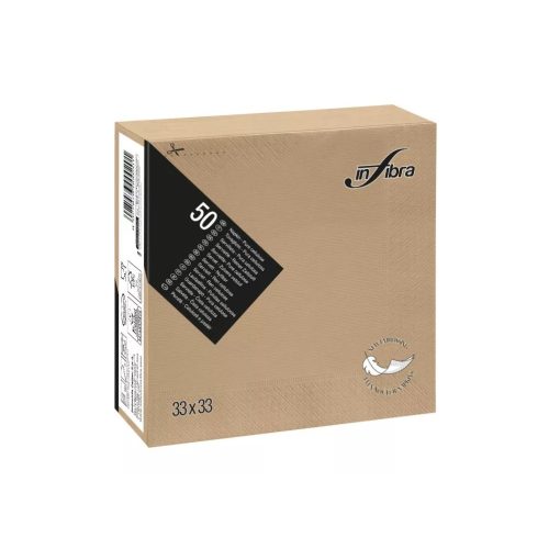 Infibra szalvéta 33x33 cm kapucsínó