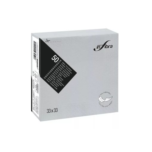 Infibra szalvéta 33x33 cm szürke