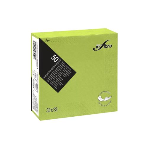 Infibra Szalvéta 33x33cm almazöld 2 réteg 50 lap/csomag