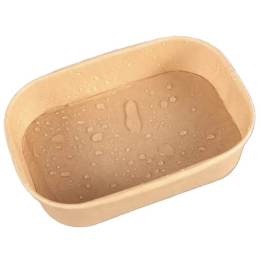 Kraft szögletes ételes doboz 750 ml 120x170x55 mm