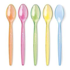 Limonádés kanál szines 18 cm újrahasználható