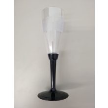 Műanyag pezsgős pohár 100 ml víztiszta