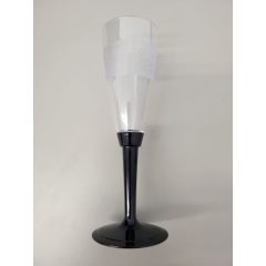 Műanyag pezsgős pohár 100 ml víztiszta