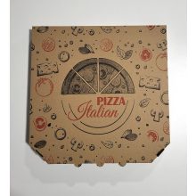 Pizza doboz 32x32x3 cm barna "Pizza Italian"