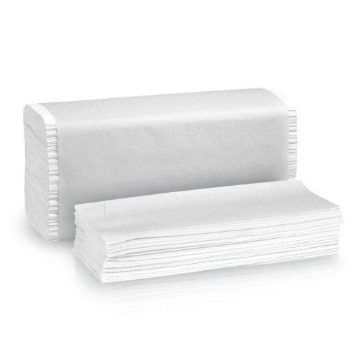 Prémium V hajtott kéztörlő 22,5x21 cm 2 rétegű cellúlóz 2 rtg.