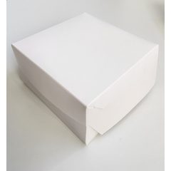 Süteményes papír doboz fedeles 28x28x10 cm