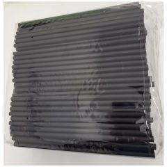   Szívószál fekete 8x230 mm újrahasználható 500 db/csomag