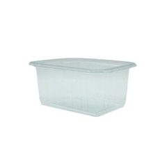 Szögletes víztiszta 425 ml-es tál