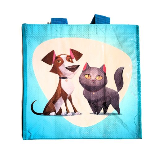 Táska szőtt KUTYA és CICA