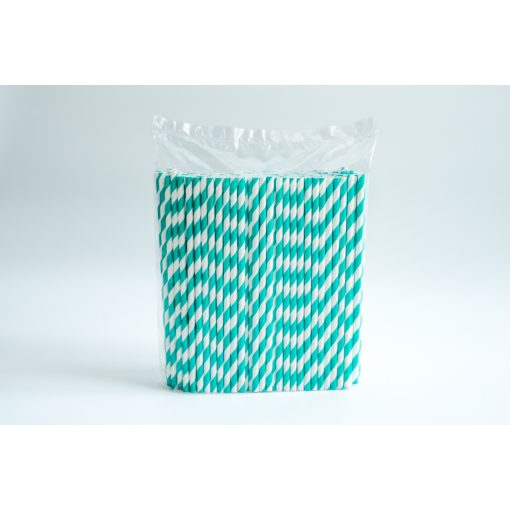 Yuko papír szívószál ZÖLD 8 mm 197 mm 250 db